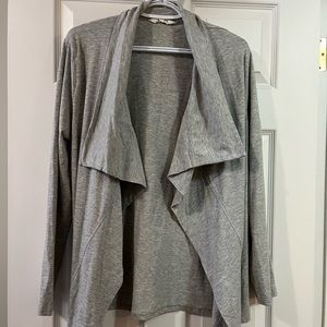 Size large grey Open Front Drape style Cardigan